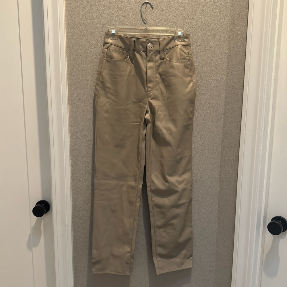 Madewell Perfect Vintage Straight Jean: Faux Leather Edition, 25